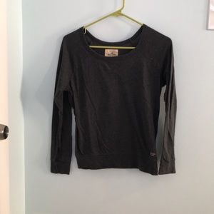 Dark grey long sleeve tee shirt